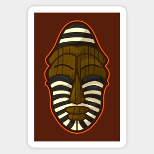 Ancient african aboriginal mask design Magnet